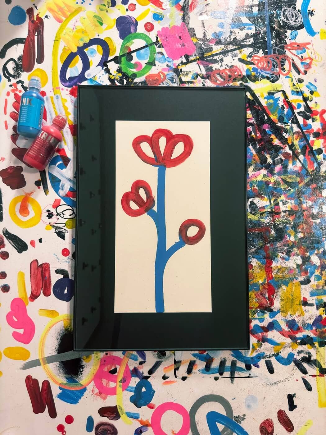 3, 2, 1 | Original Framed Painting Original Art Seekjoy 