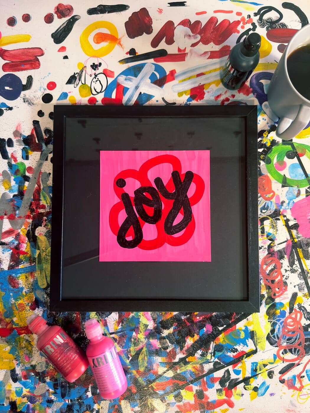 Blooming Joy | Original Framed Painting Original Art Seekjoy 