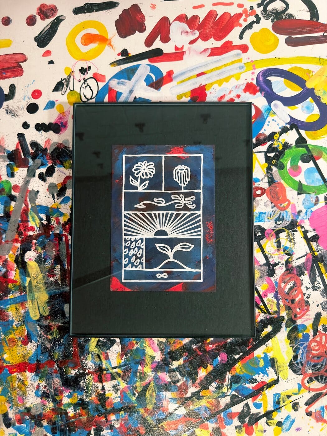 Cycle of Life | Original Framed Painting Original Art Seekjoy 