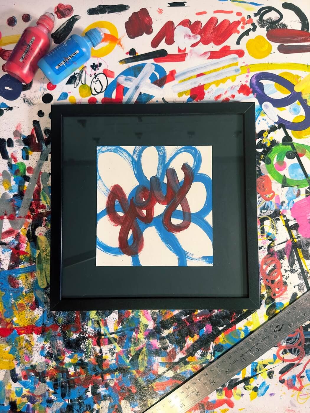 Flowering Joy | Original Framed Painting Original Art Seekjoy 