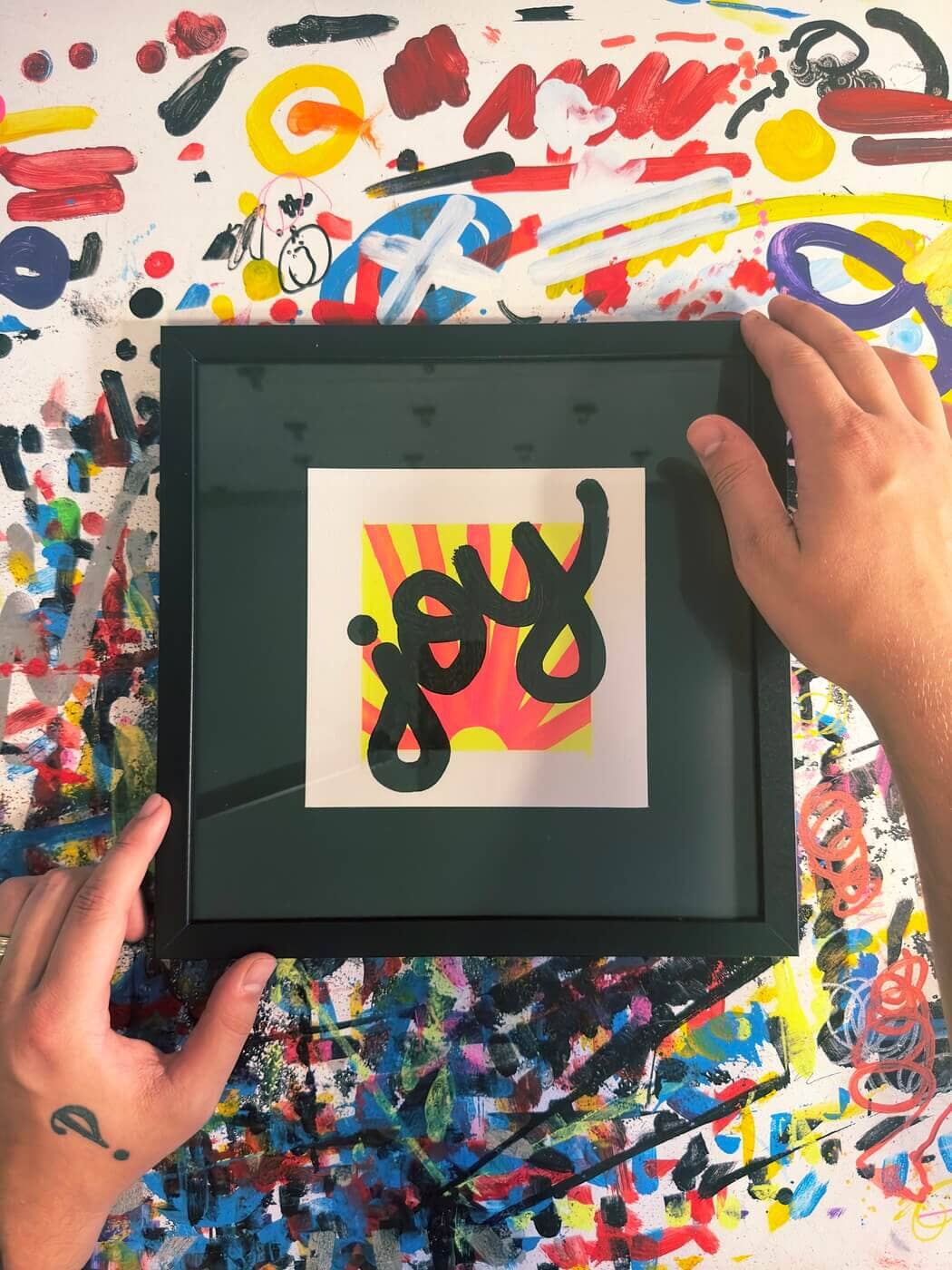 I Love A Nice Sunrise | Original Framed Painting Original Art Seekjoy 