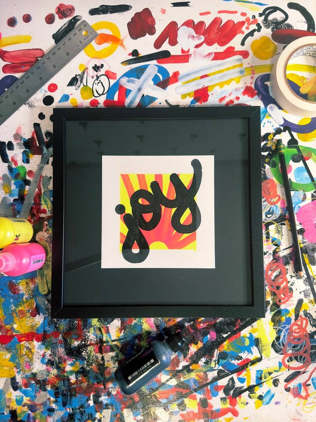 I Love A Nice Sunrise | Original Framed Painting Original Art Seekjoy 
