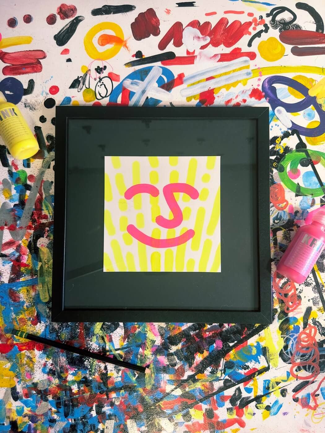 Joyful Energy | Original Framed Painting Original Art Seekjoy 