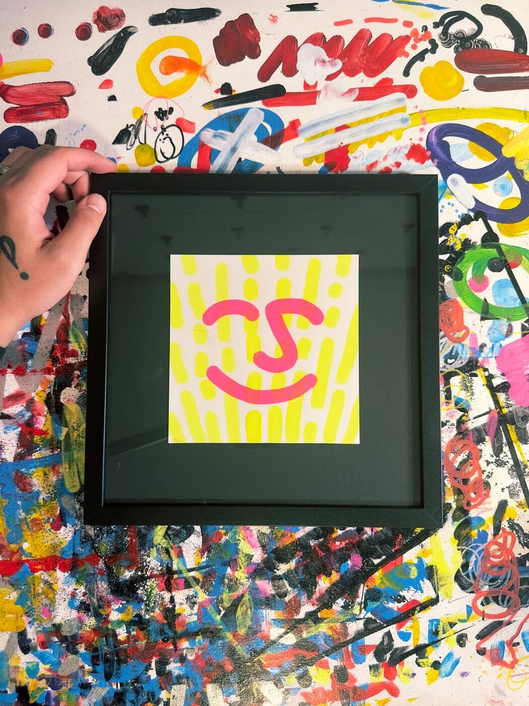 Joyful Energy | Original Framed Painting Original Art Seekjoy 