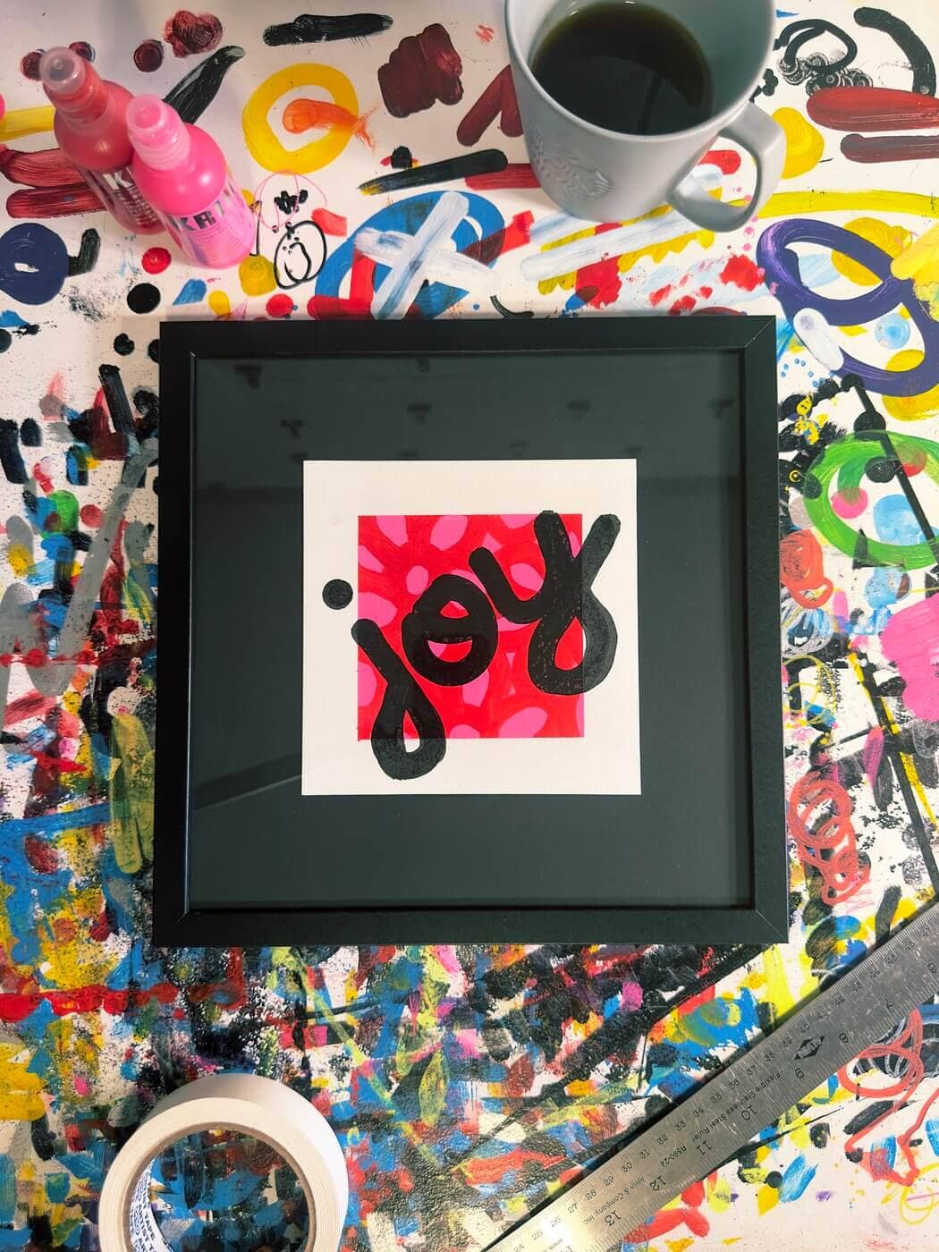 Layers of Joy | Original Framed Painting Original Art Seekjoy 