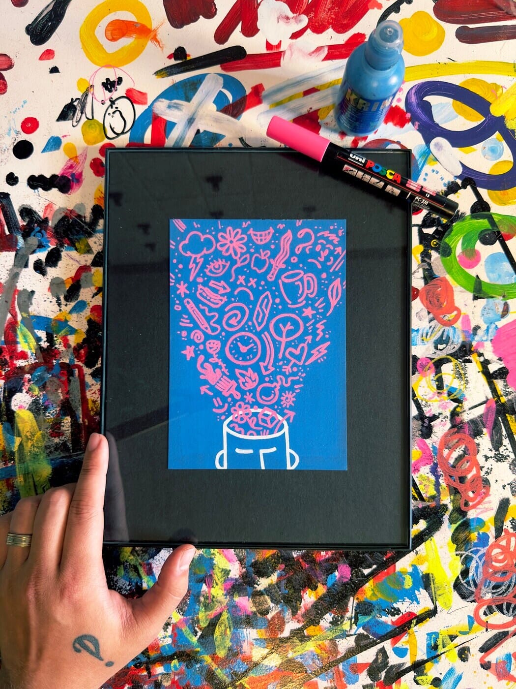 More Than The Sum | Original Framed Painting Original Art Seekjoy 