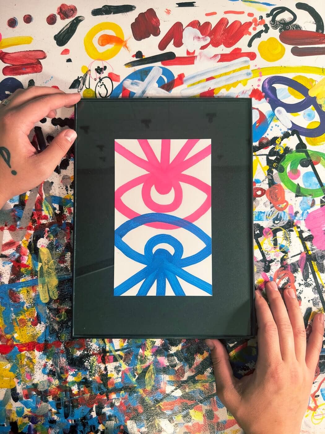 Perception | Original Framed Painting Original Art Seekjoy 